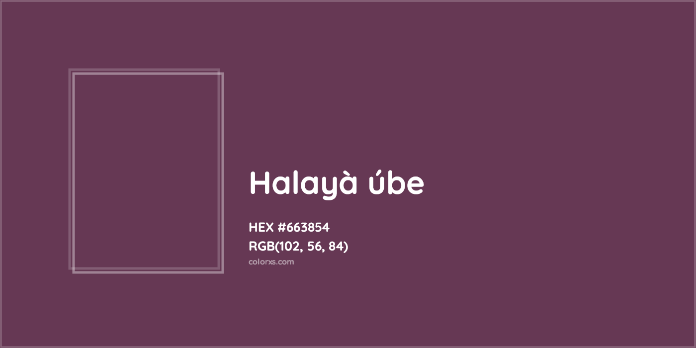HEX #663854 Halayà úbe Color - Color Code