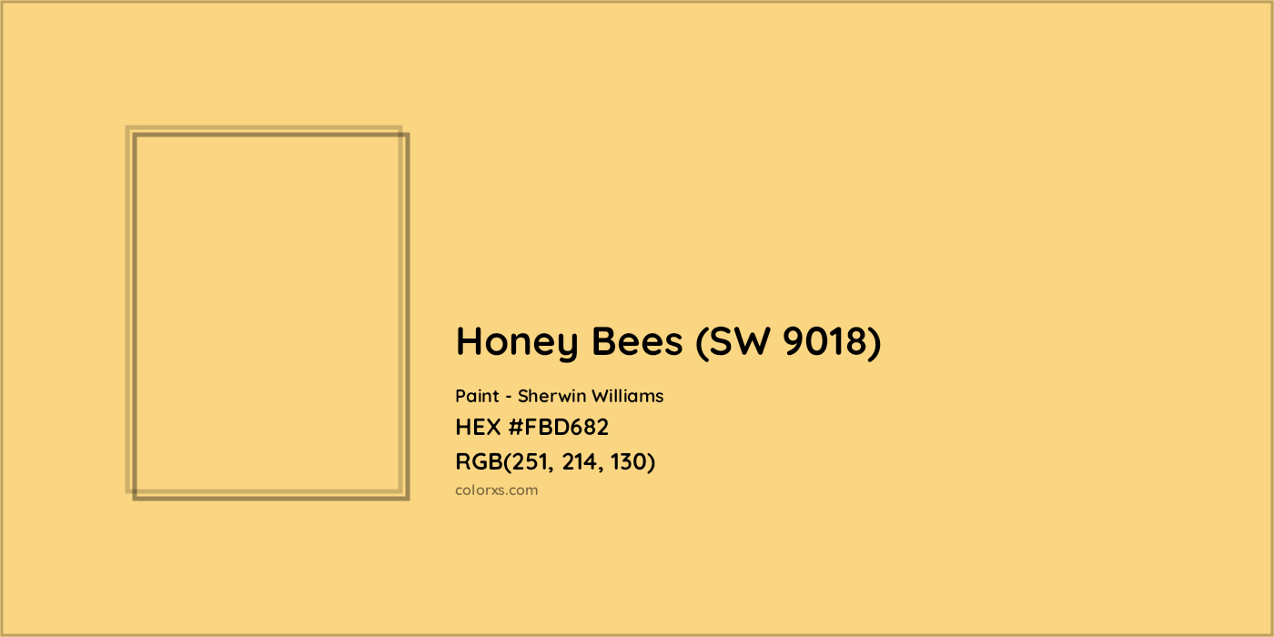 HEX #FBD682 Honey Bees (SW 9018) Paint Sherwin Williams - Color Code
