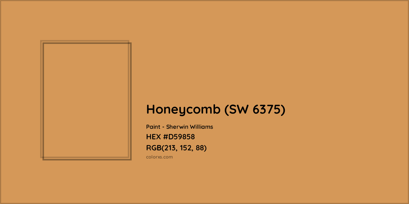 HEX #D59858 Honeycomb (SW 6375) Paint Sherwin Williams - Color Code