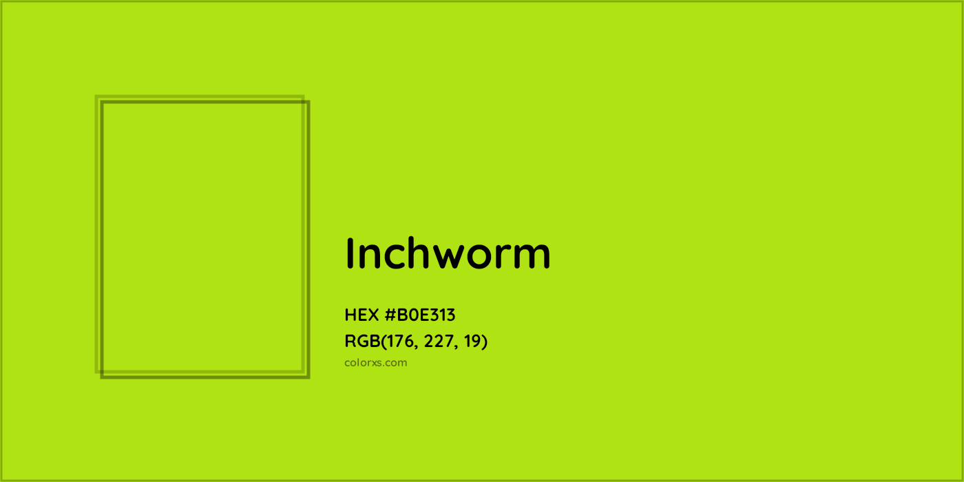 HEX #B0E313 Inchworm Color Crayola Crayons - Color Code