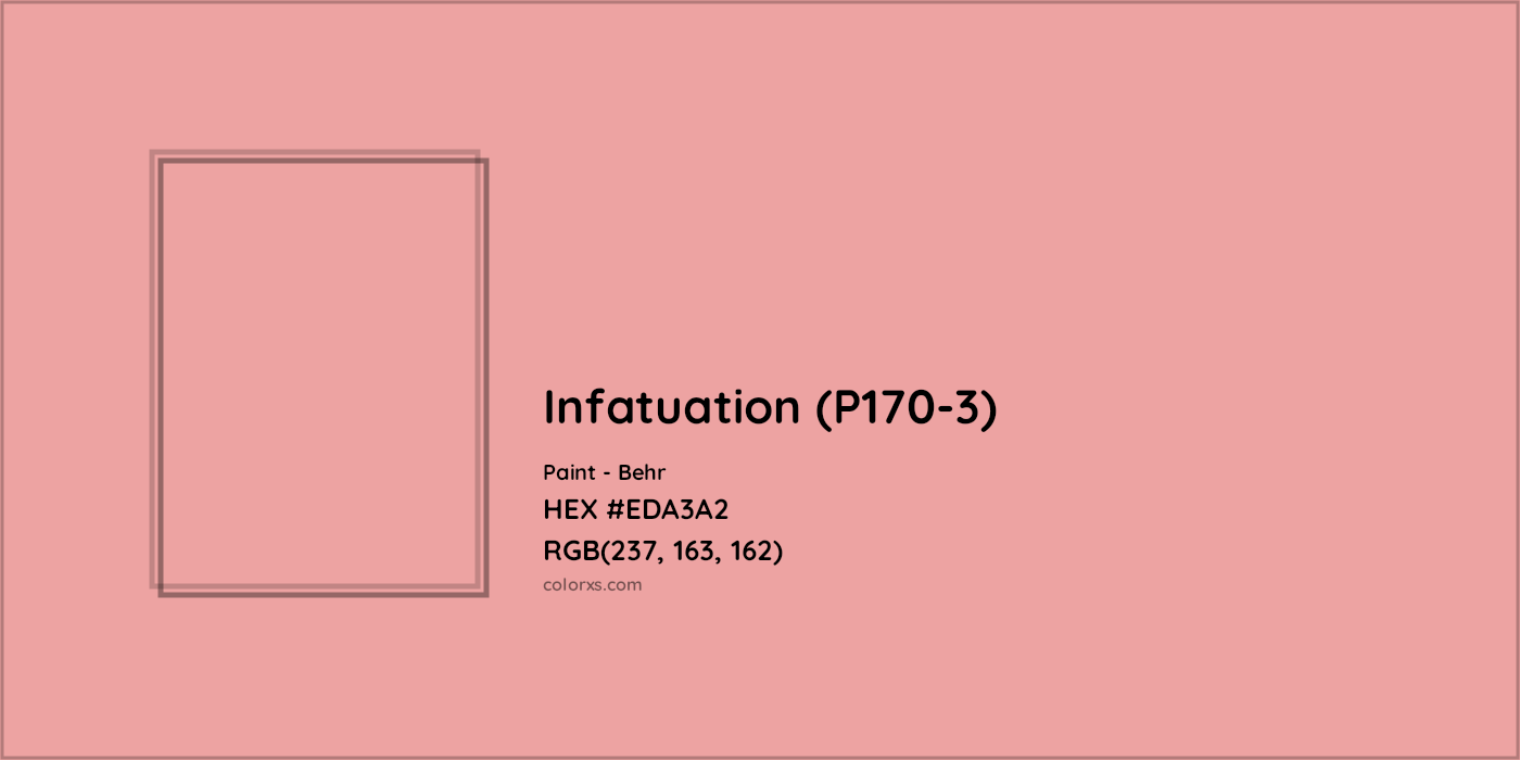 HEX #EDA3A2 Infatuation (P170-3) Paint Behr - Color Code
