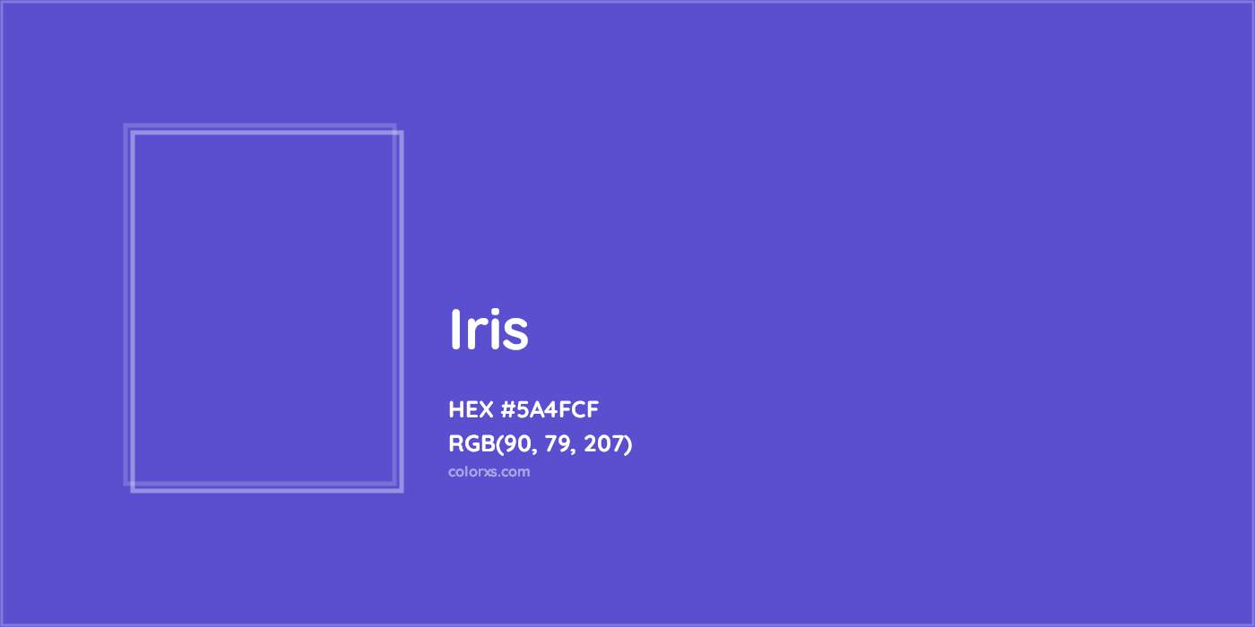 HEX #5A4FCF Iris Color - Color Code