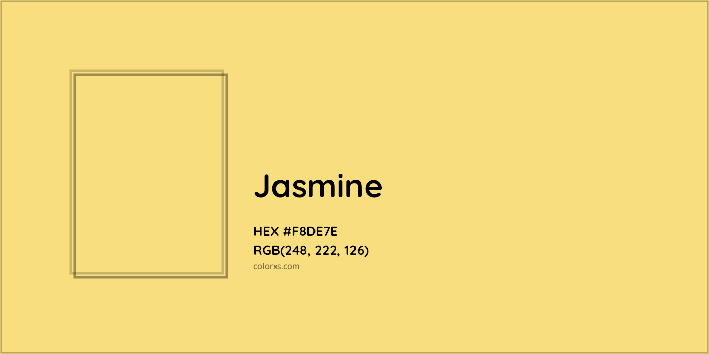 HEX #F8DE7E Jasmine Color - Color Code