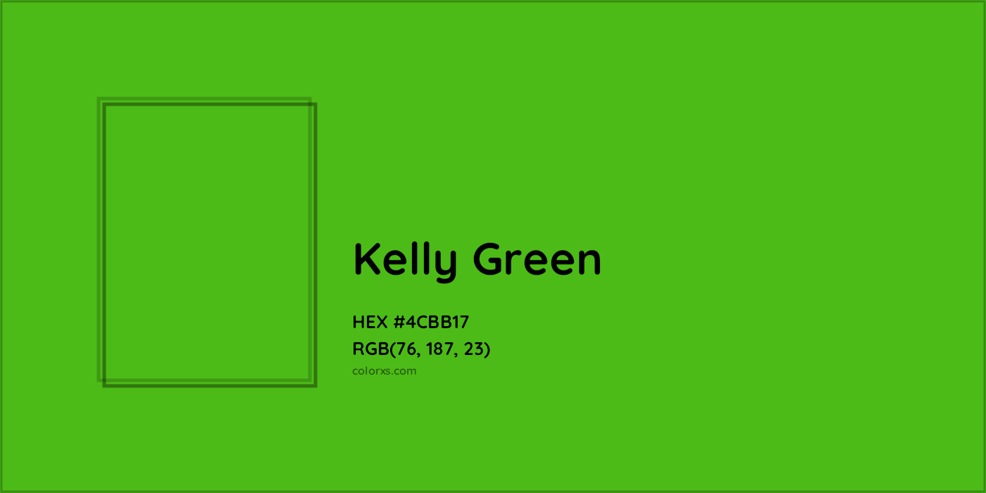 HEX #4CBB17 Kelly Green Color - Color Code
