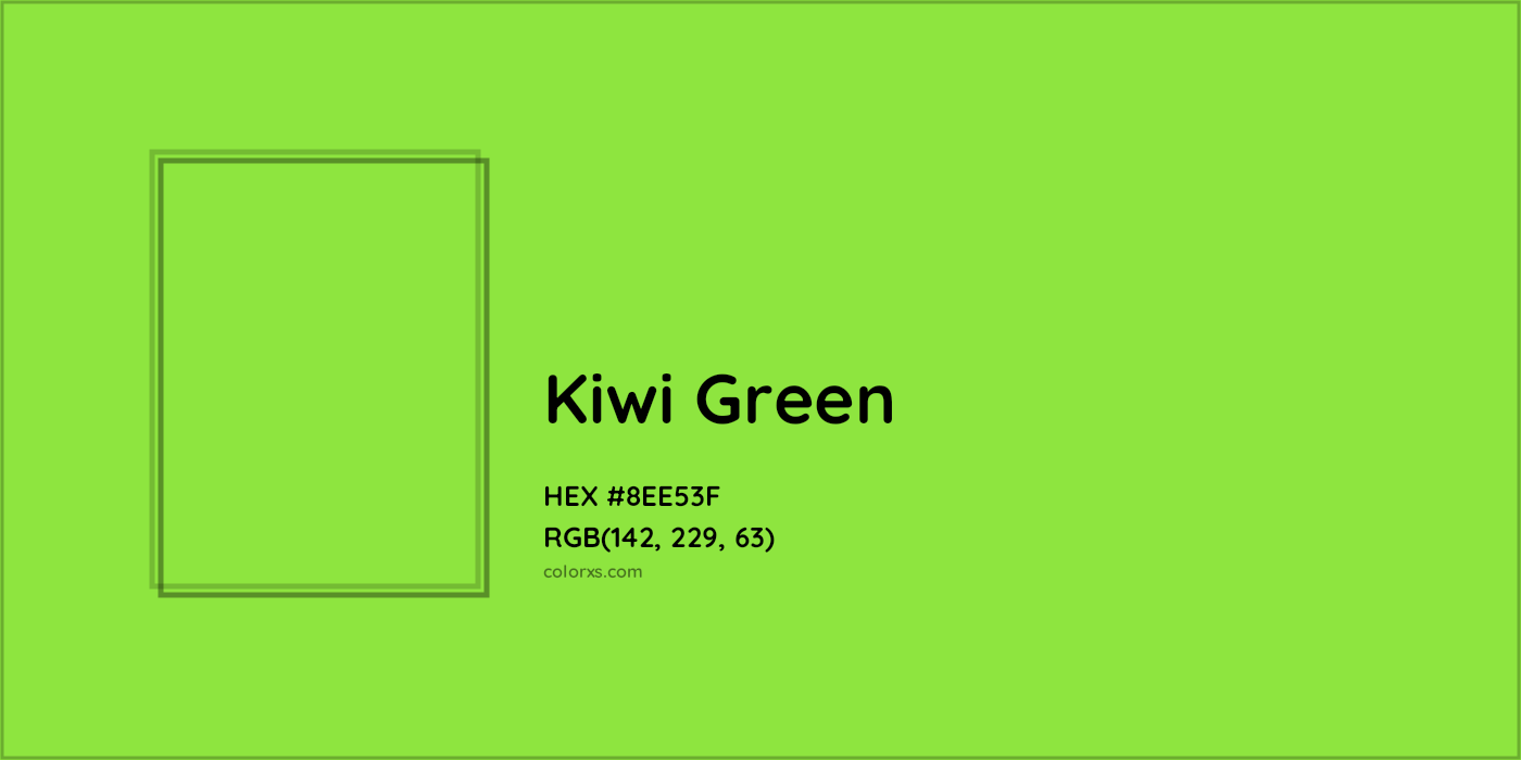 HEX #8EE53F Kiwi Green Color Crayola Crayons - Color Code
