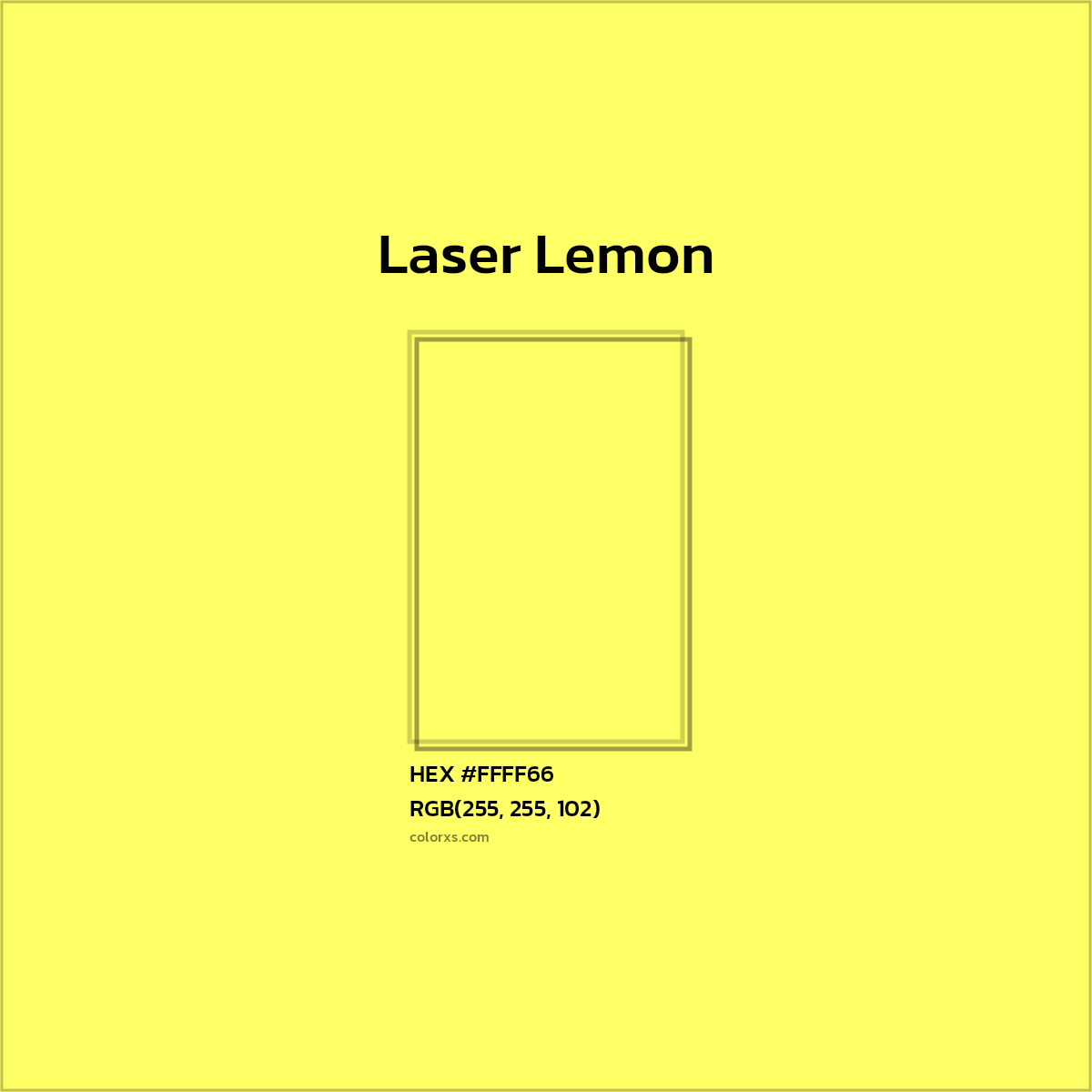 HEX #FFFF66 Laser Lemon Color Crayola Crayons - Color Code