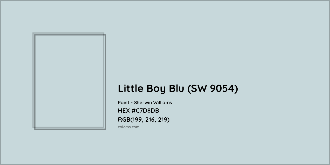 HEX #C7D8DB Little Boy Blu (SW 9054) Paint Sherwin Williams - Color Code