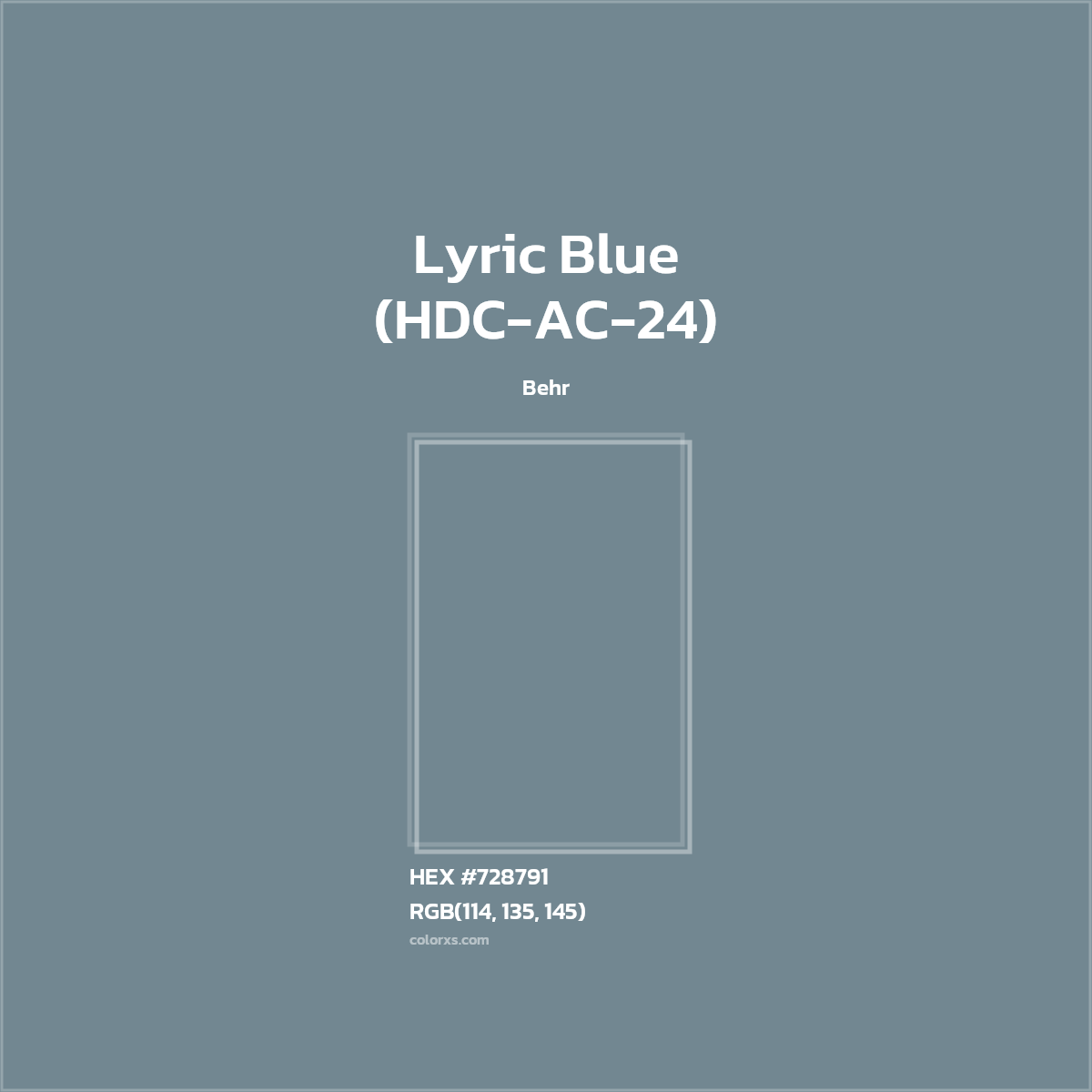 Behr Lyric Blue (HDCAC24) Paint color codes, similar paints and