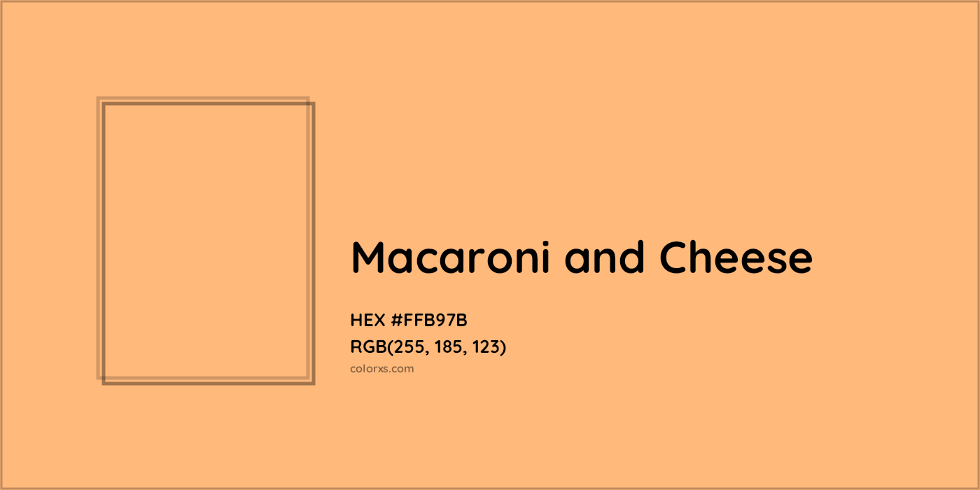 HEX #FFB97B Macaroni and Cheese Color Crayola Crayons - Color Code