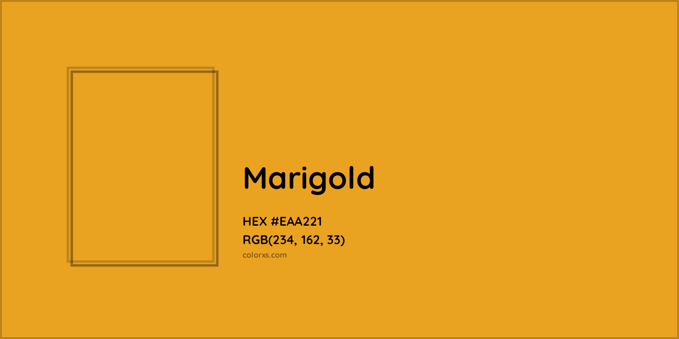 HEX #EAA221 Marigold Color - Color Code