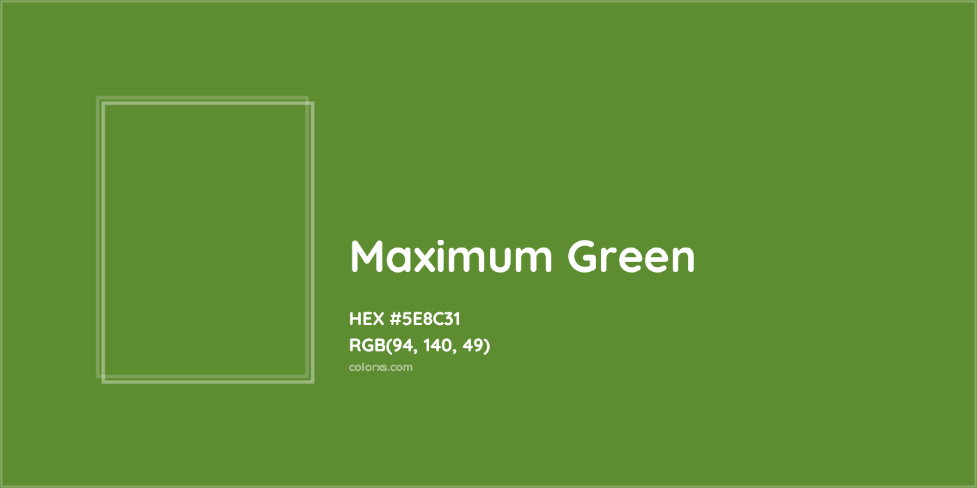 HEX #5E8C31 Maximum Green Color Crayola Crayons - Color Code