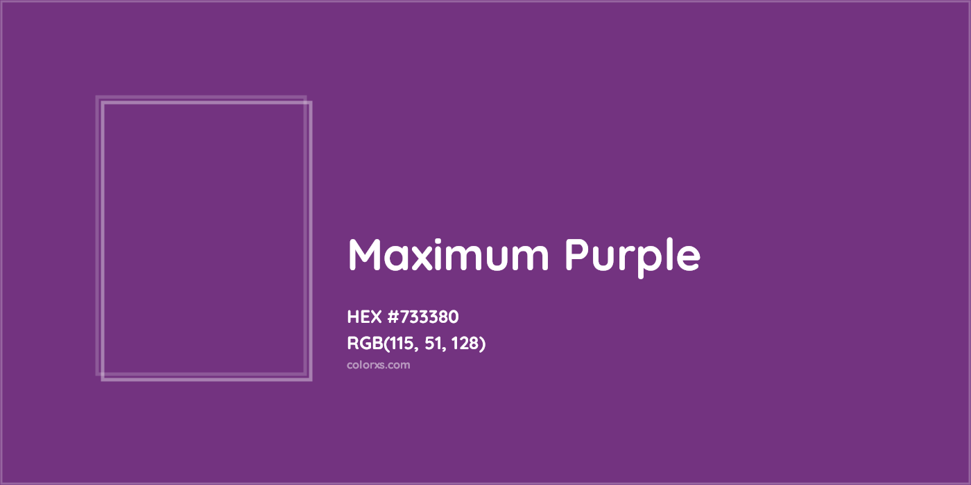 HEX #733380 Maximum Purple Color Crayola Crayons - Color Code