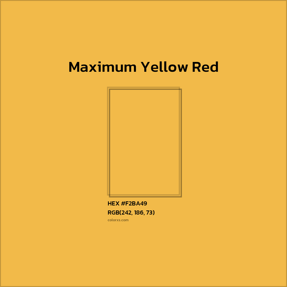 HEX #F2BA49 Maximum Yellow Red Color Crayola Crayons - Color Code HEX #F2BA49 Maximum Yellow Red Color Crayola Crayons - Color Code