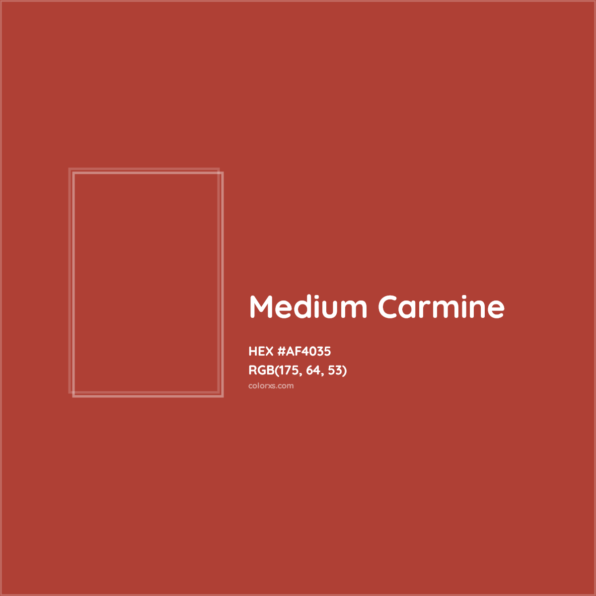 HEX #AF4035 Medium Carmine Other - Color Code