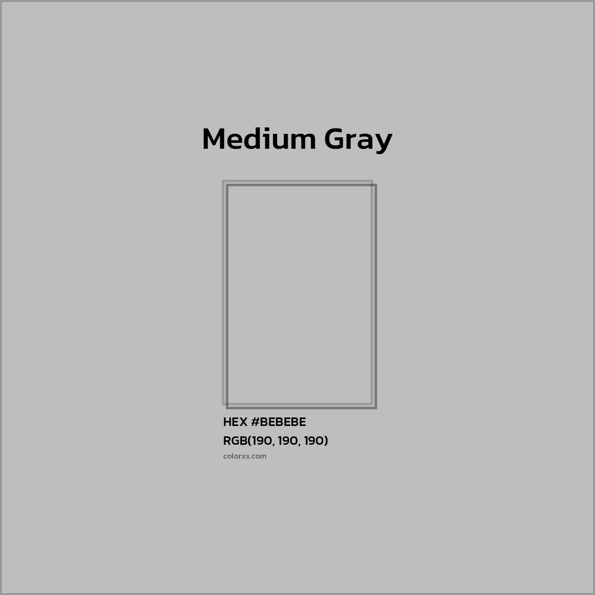 About Medium Gray - Color codes, similar colors and paints