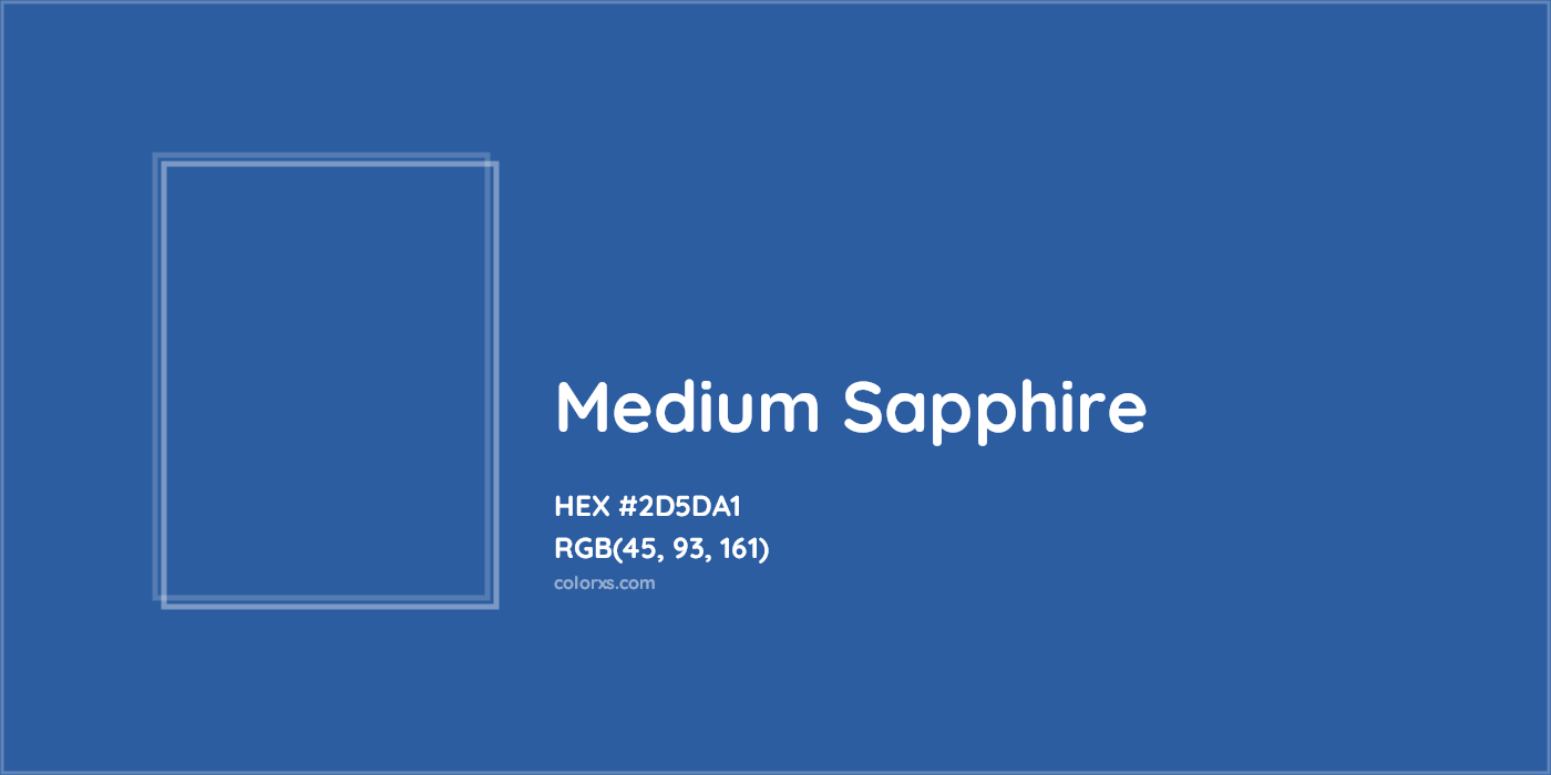 HEX #2D5DA1 Medium Sapphire Color Crayola Crayons - Color Code
