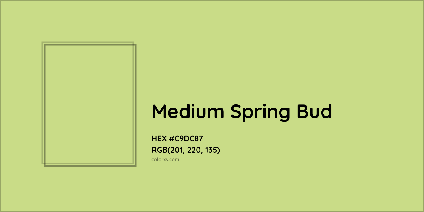 HEX #C9DC87 Medium spring bud Color - Color Code