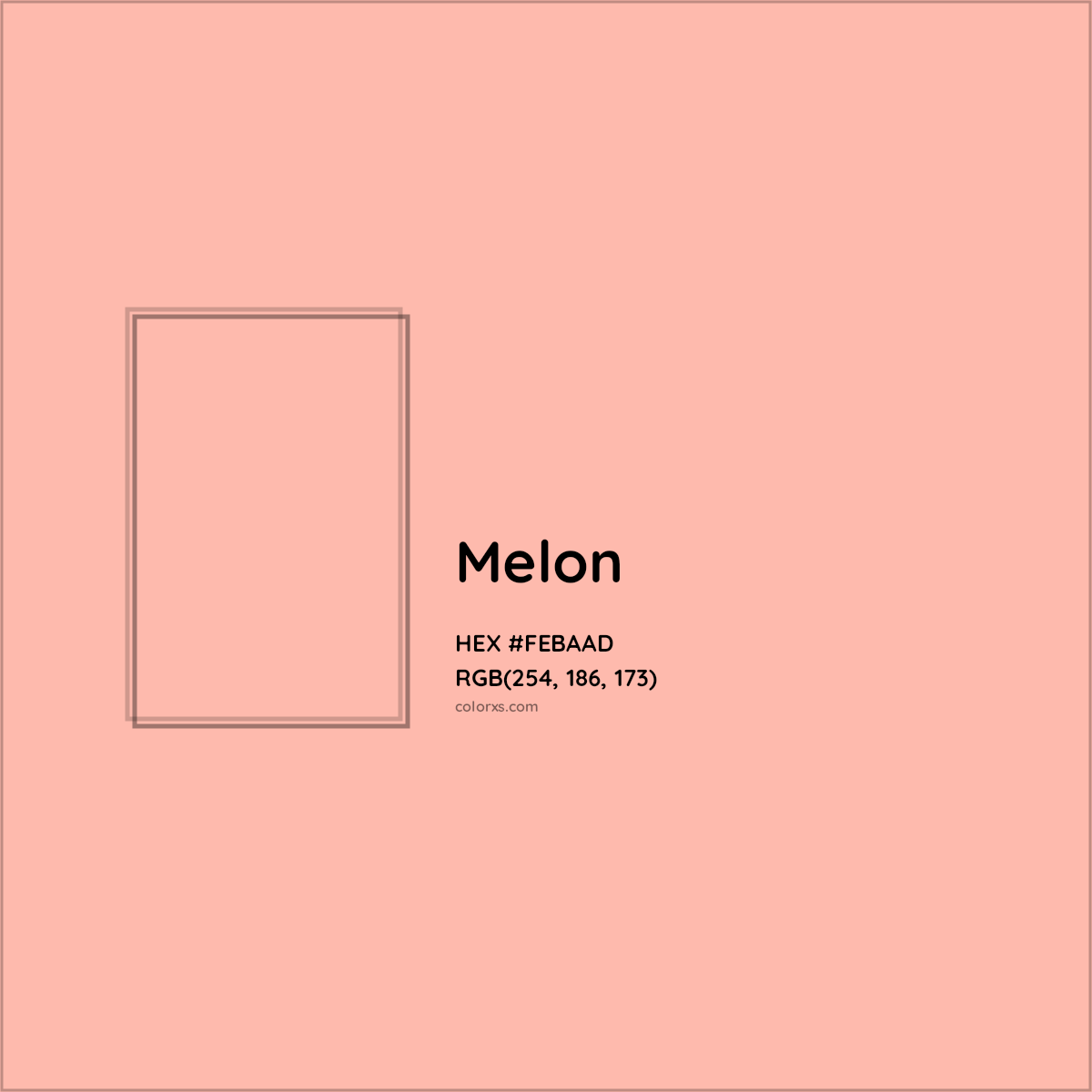 HEX #FEBAAD Melon Color Crayola Crayons - Color Code
