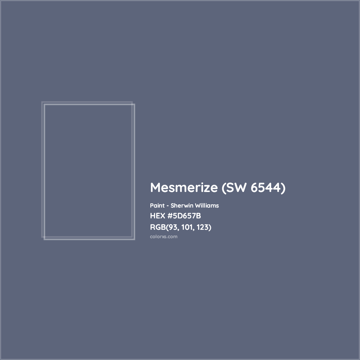 HEX #5D657B Mesmerize (SW 6544) Paint Sherwin Williams - Color Code