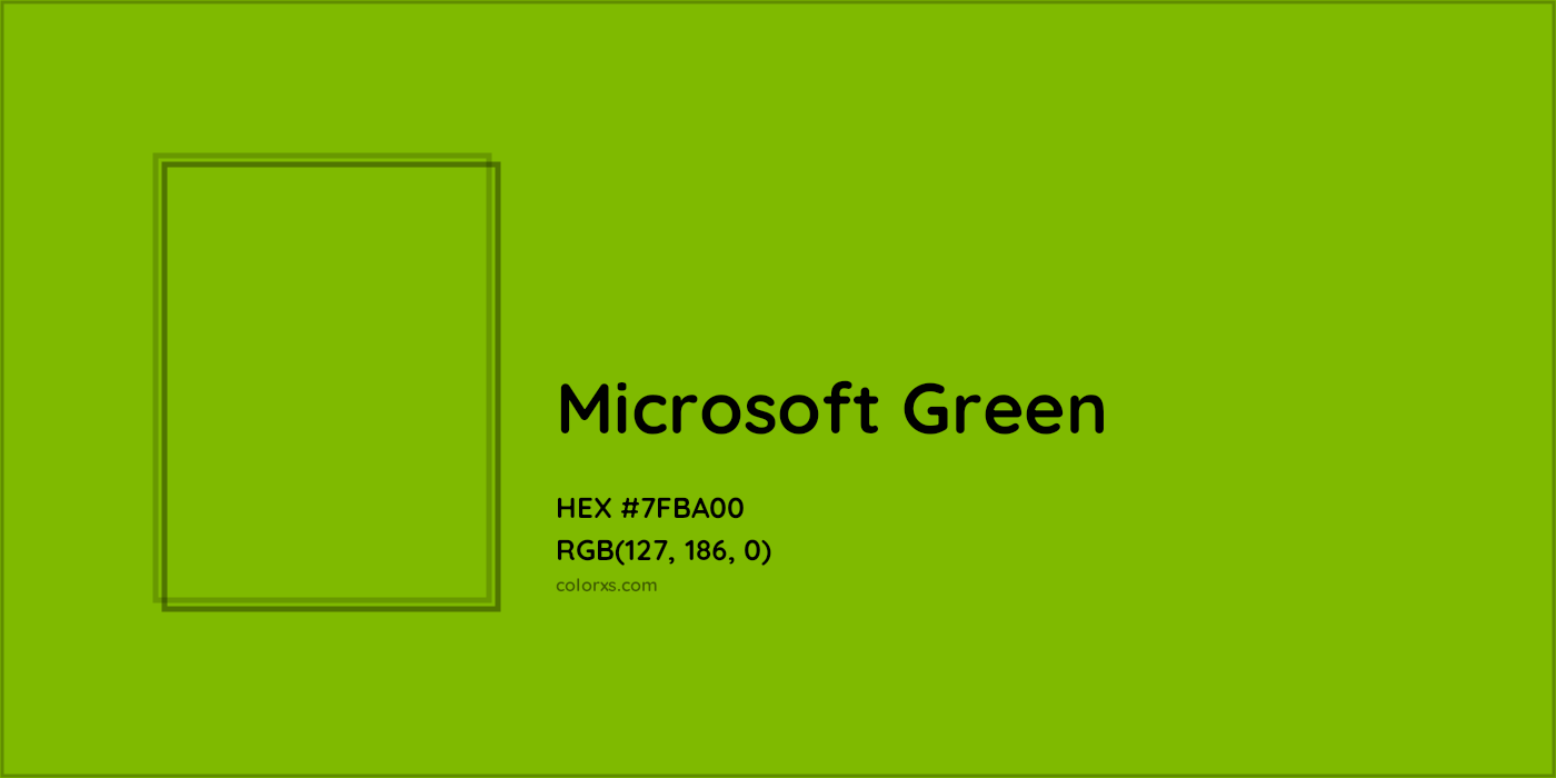 HEX #7FBA00 Microsoft Green Other Brand - Color Code