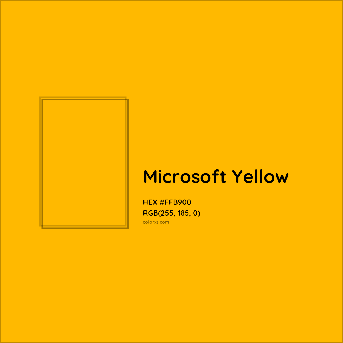HEX #FFB900 Microsoft Yellow Other Brand - Color Code