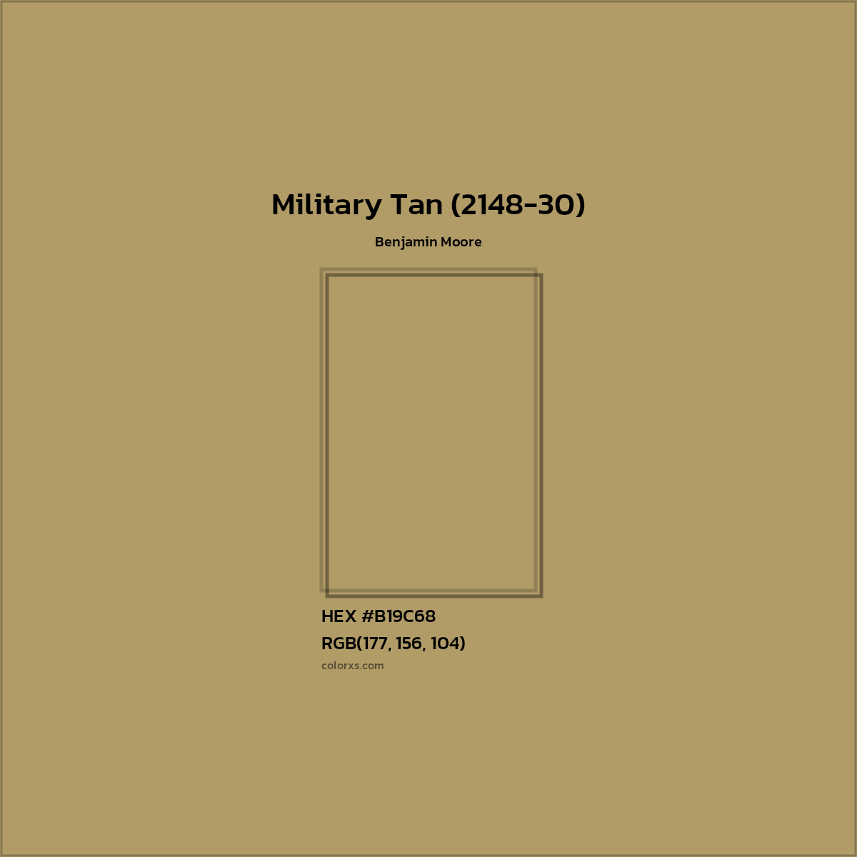 Benjamin Moore's 2148-30 Military Tan