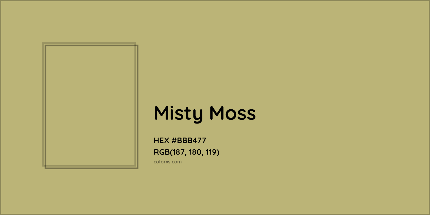 HEX #BBB477 Misty Moss Color Crayola Crayons - Color Code