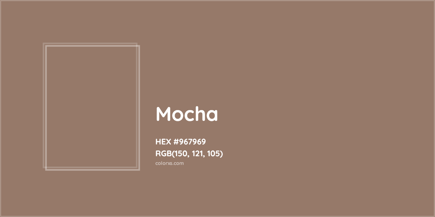 HEX #967969 Mocha Color - Color Code