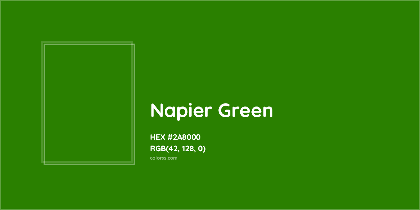 HEX #2A8000 Napier green Color - Color Code