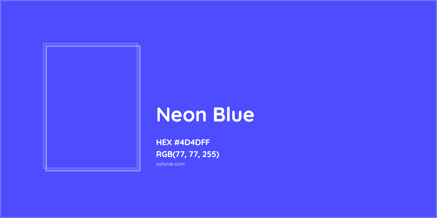 HEX #4D4DFF Neon Blue Color - Color Code