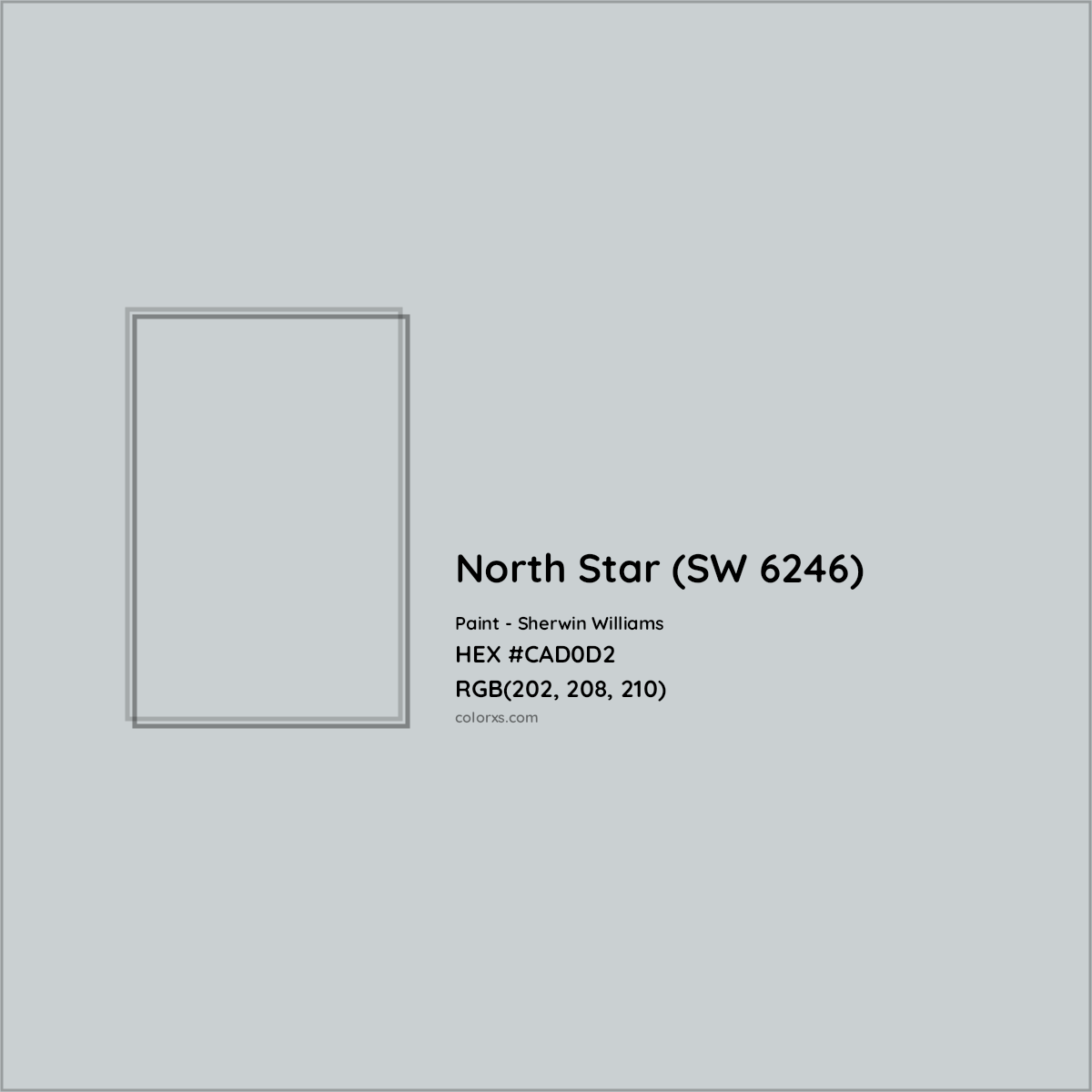 HEX #CAD0D2 North Star (SW 6246) Paint Sherwin Williams - Color Code