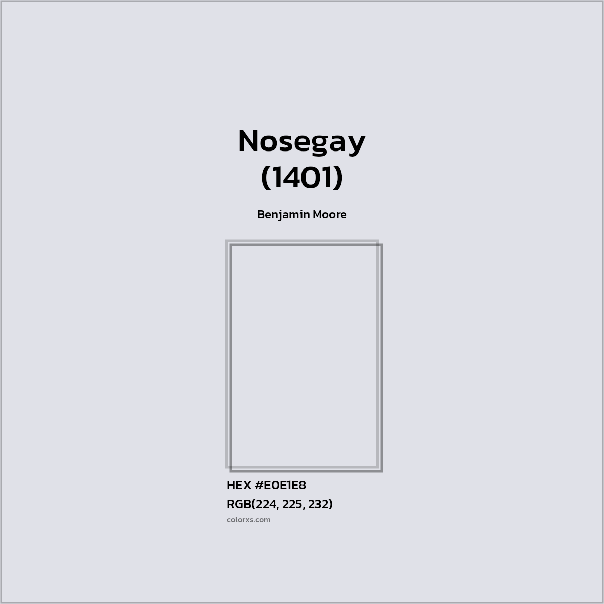 HEX #E0E1E8 Nosegay (1401) Paint Benjamin Moore - Color Code