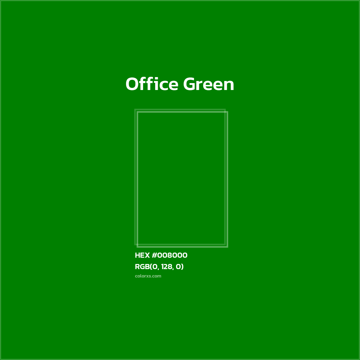 HEX #008000 Office Green Color - Color Code