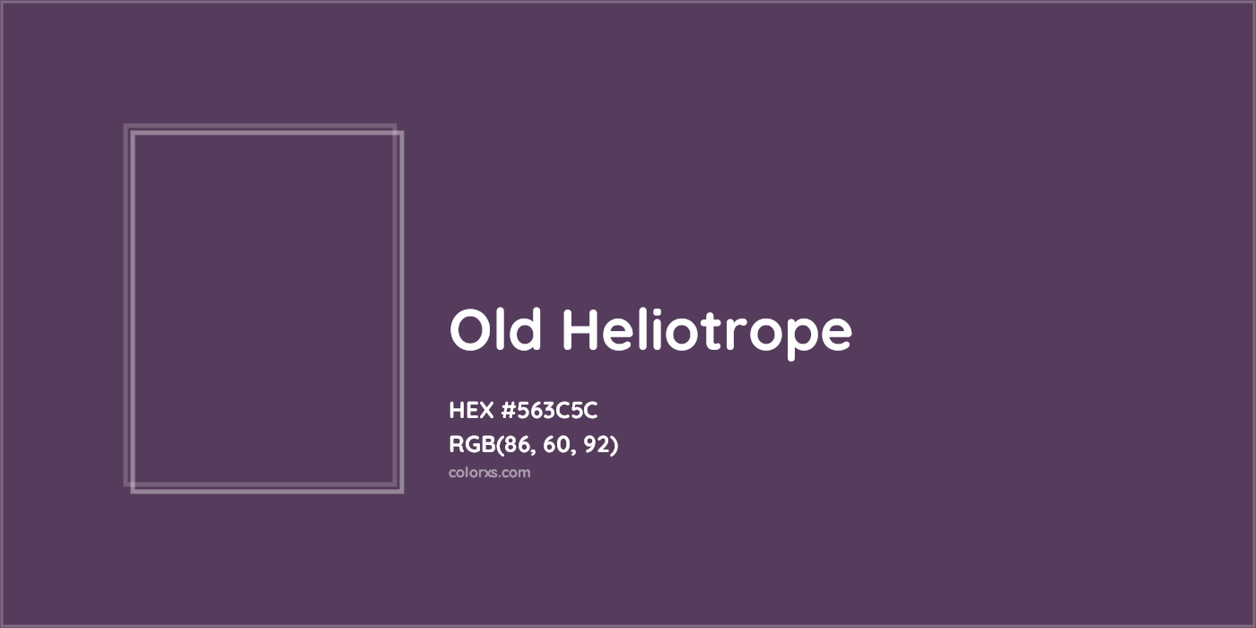 HEX #563C5C Old Heliotrope Color - Color Code