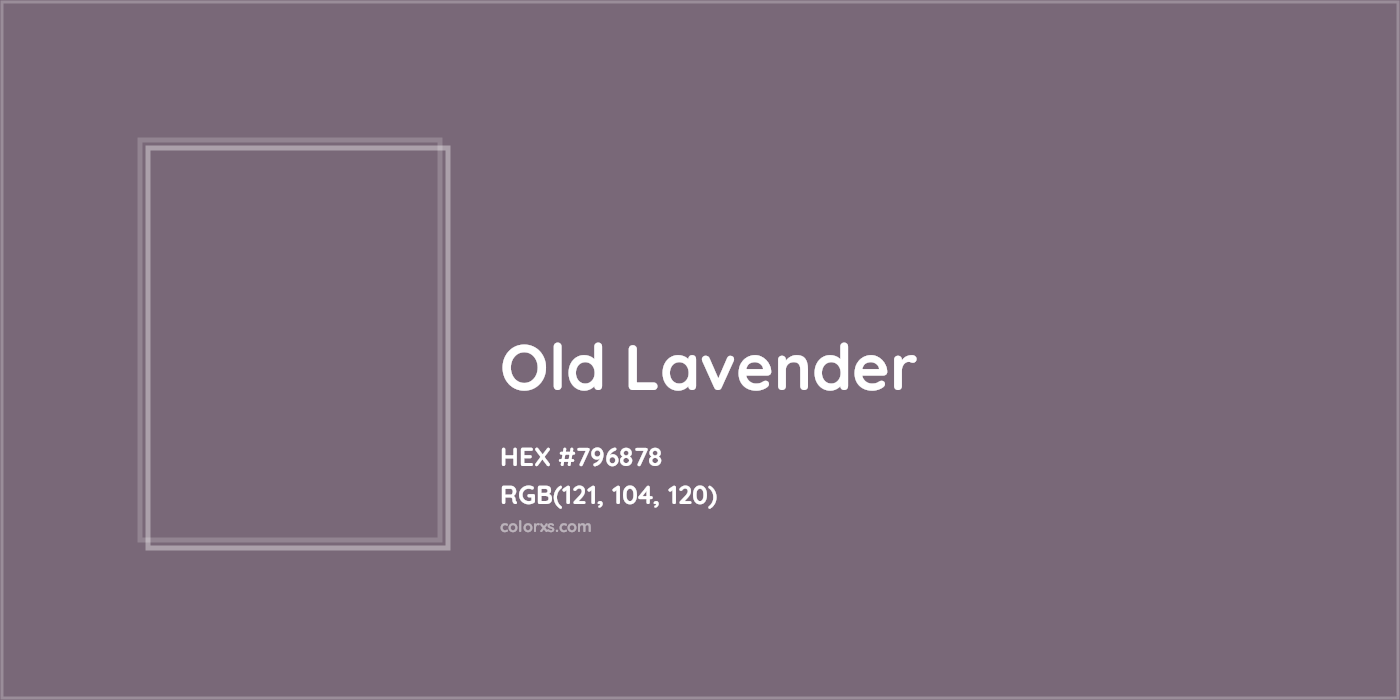 HEX #796878 Old lavender Color - Color Code