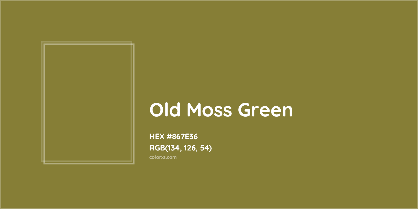 HEX #867E36 Old Moss Green Color - Color Code