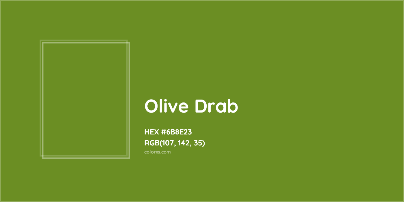 HEX #6B8E23 Olive Drab Color - Color Code