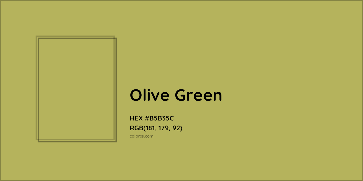 HEX #B5B35C Olive Green Color Crayola Crayons - Color Code