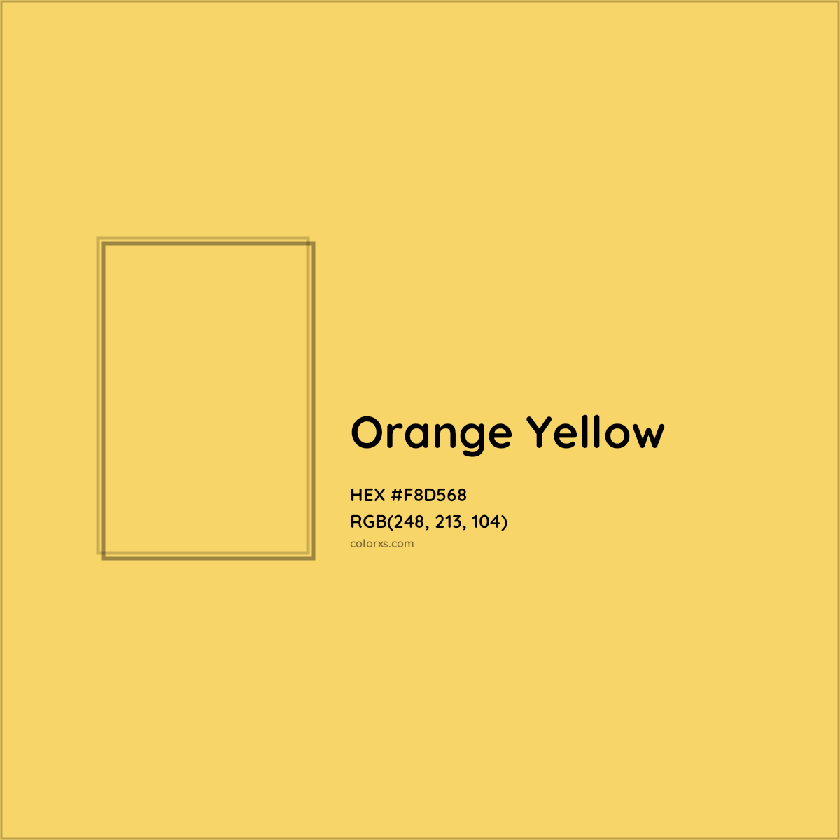 HEX #F8D568 Orange Yellow Color Crayola Crayons - Color Code