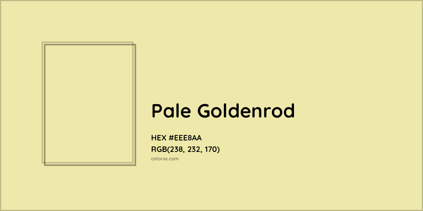 HEX #EEE8AA Pale goldenrod Color - Color Code