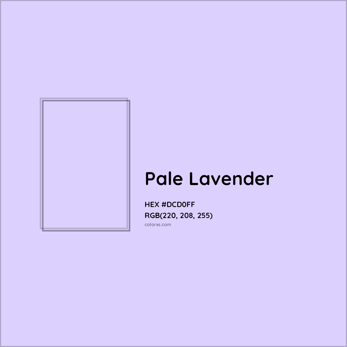 HEX #DCD0FF Pale Lavender Color - Color Code