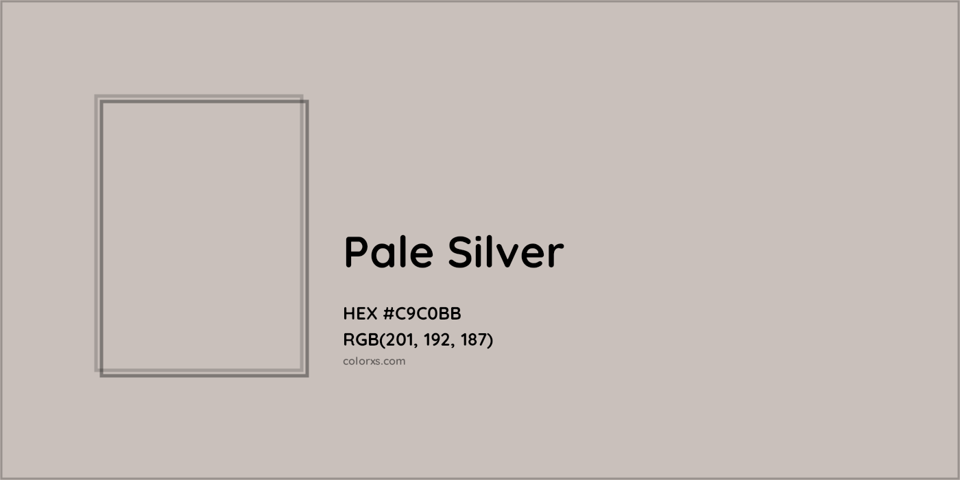 HEX #C9C0BB Pale Silver Color Crayola Crayons - Color Code
