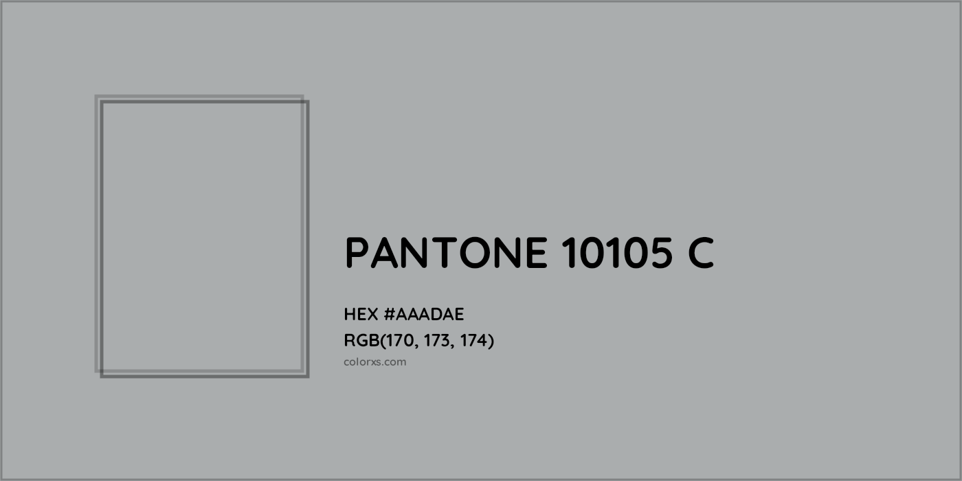 HEX #AAADAE PANTONE 10105 C CMS Pantone PMS - Color Code