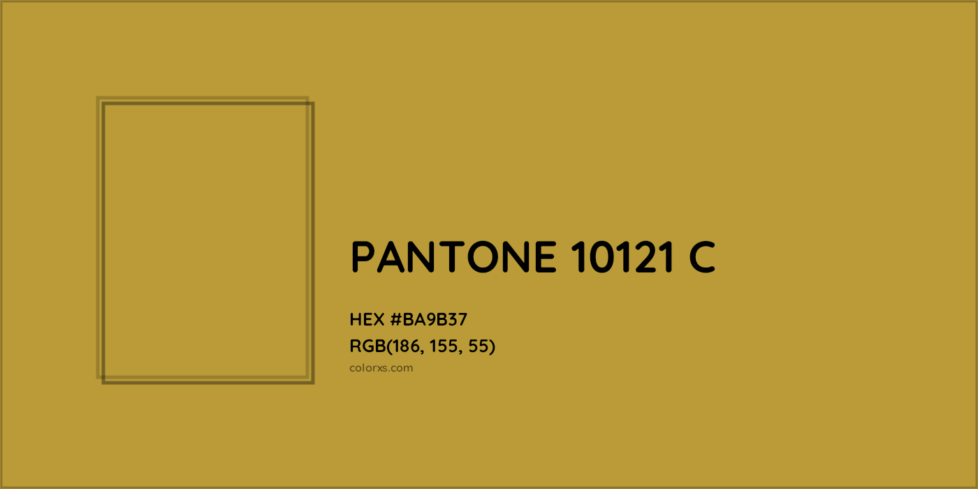 HEX #BA9B37 PANTONE 10121 C CMS Pantone PMS - Color Code