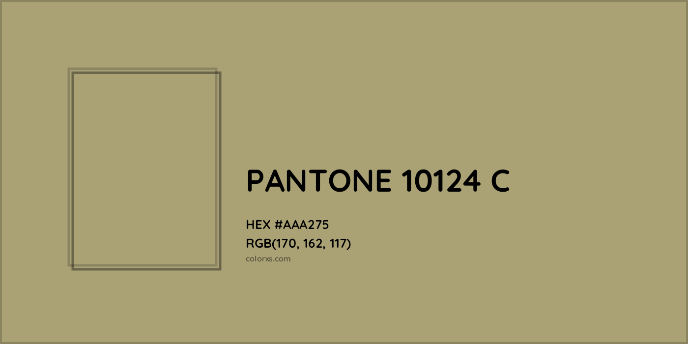 HEX #AAA275 PANTONE 10124 C CMS Pantone PMS - Color Code