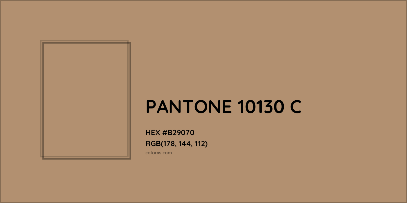 HEX #B29070 PANTONE 10130 C CMS Pantone PMS - Color Code