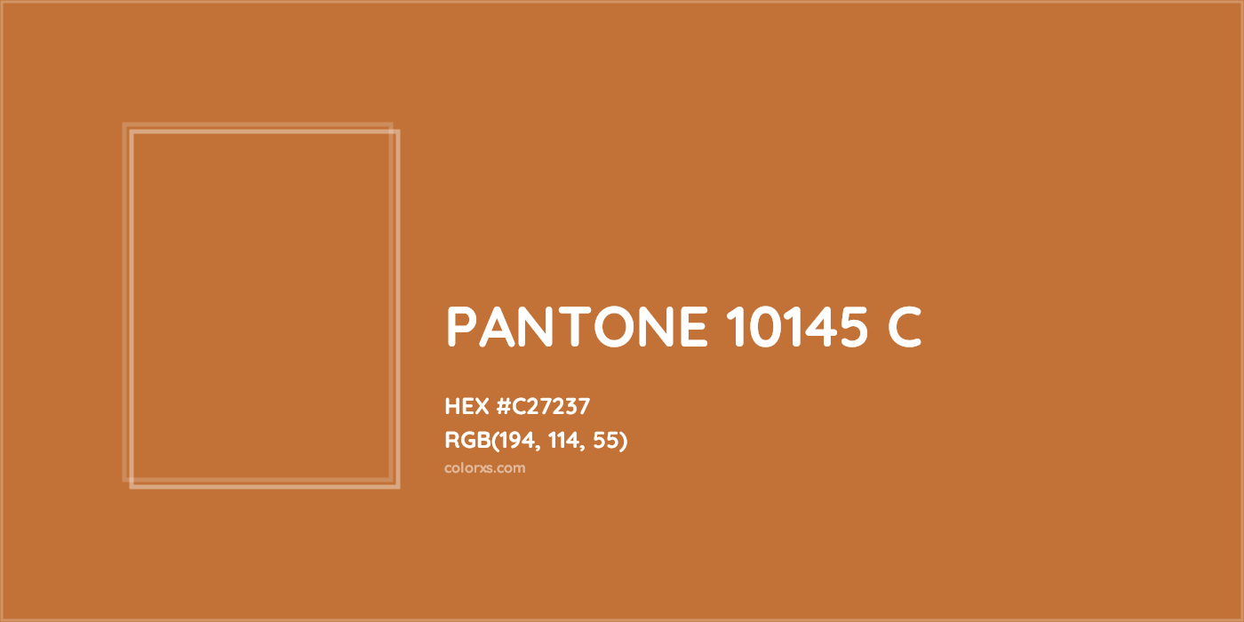 HEX #C27237 PANTONE 10145 C CMS Pantone PMS - Color Code