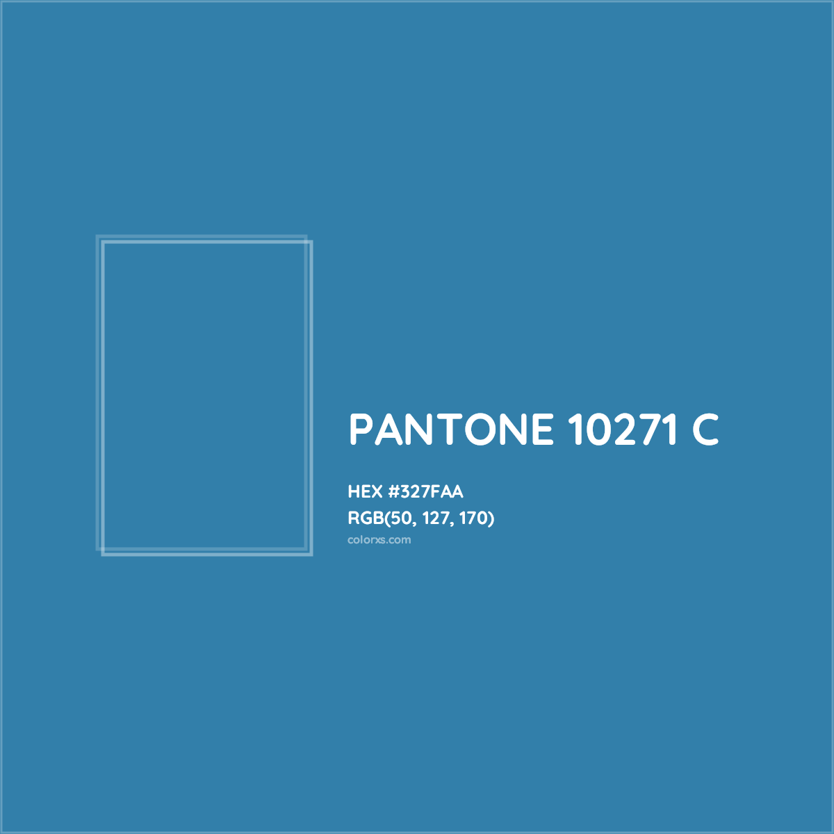 HEX #327FAA PANTONE 10271 C CMS Pantone PMS - Color Code