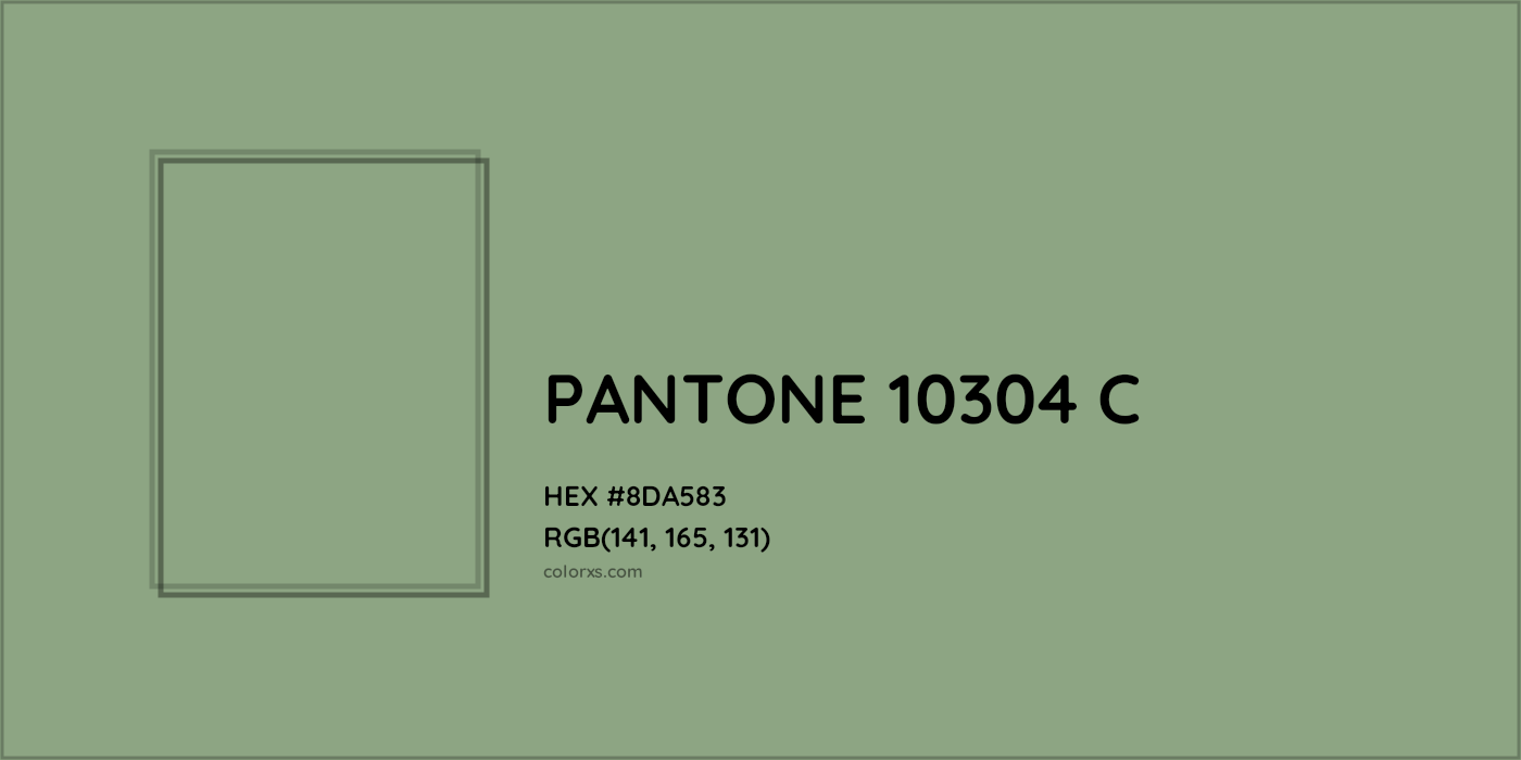 HEX #8DA583 PANTONE 10304 C CMS Pantone PMS - Color Code
