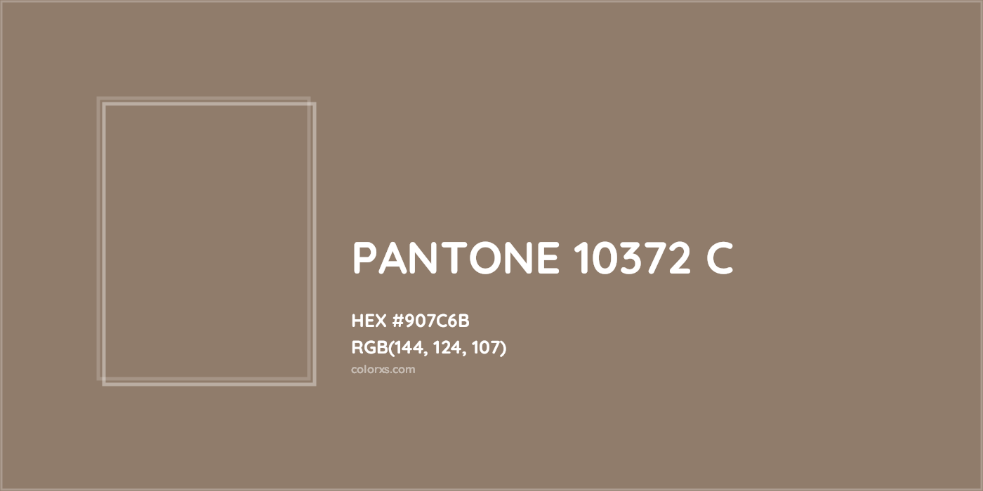 HEX #907C6B PANTONE 10372 C CMS Pantone PMS - Color Code